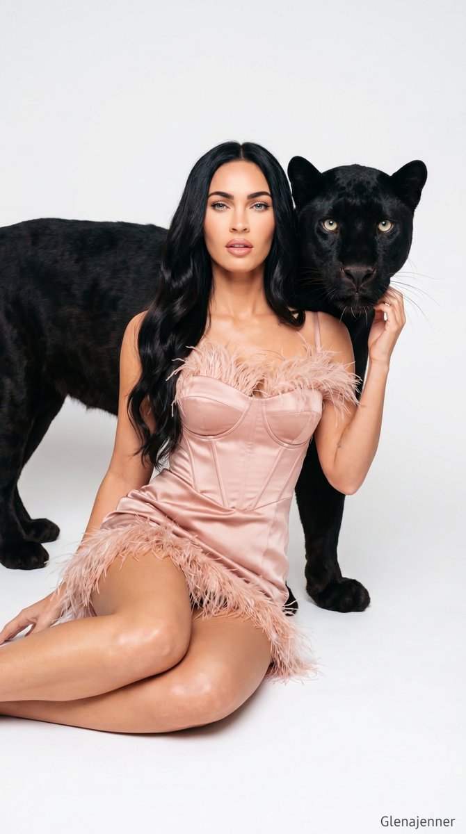 Luxury Fashion Panther Companion Portrait — example 4