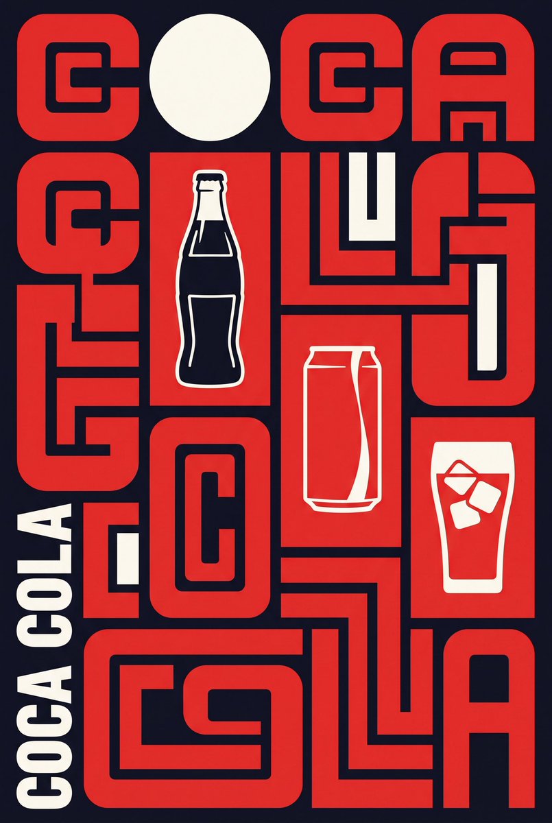 Neo-Constructivist Typographic Brand Poster — example 1