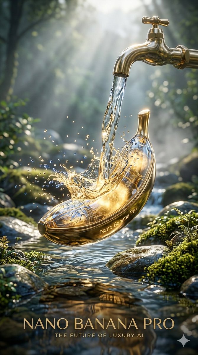 Luxury Golden Tea Cup Mountain Stream — example 1