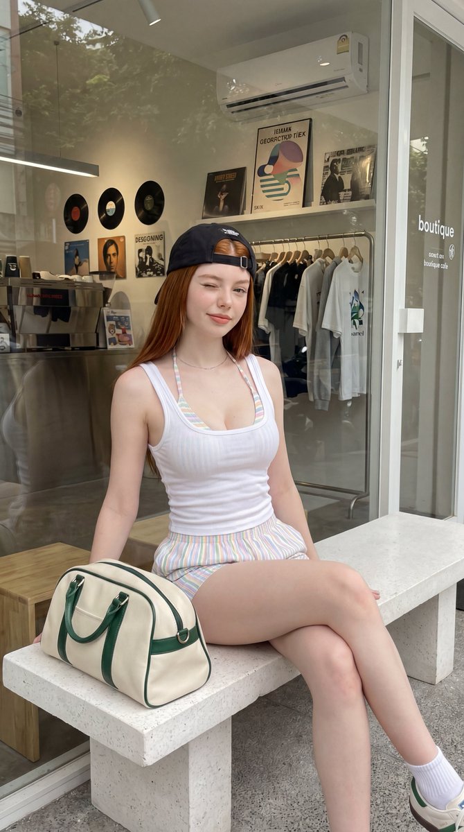 Urban Summer Streetwear Fashion Portrait — example 2