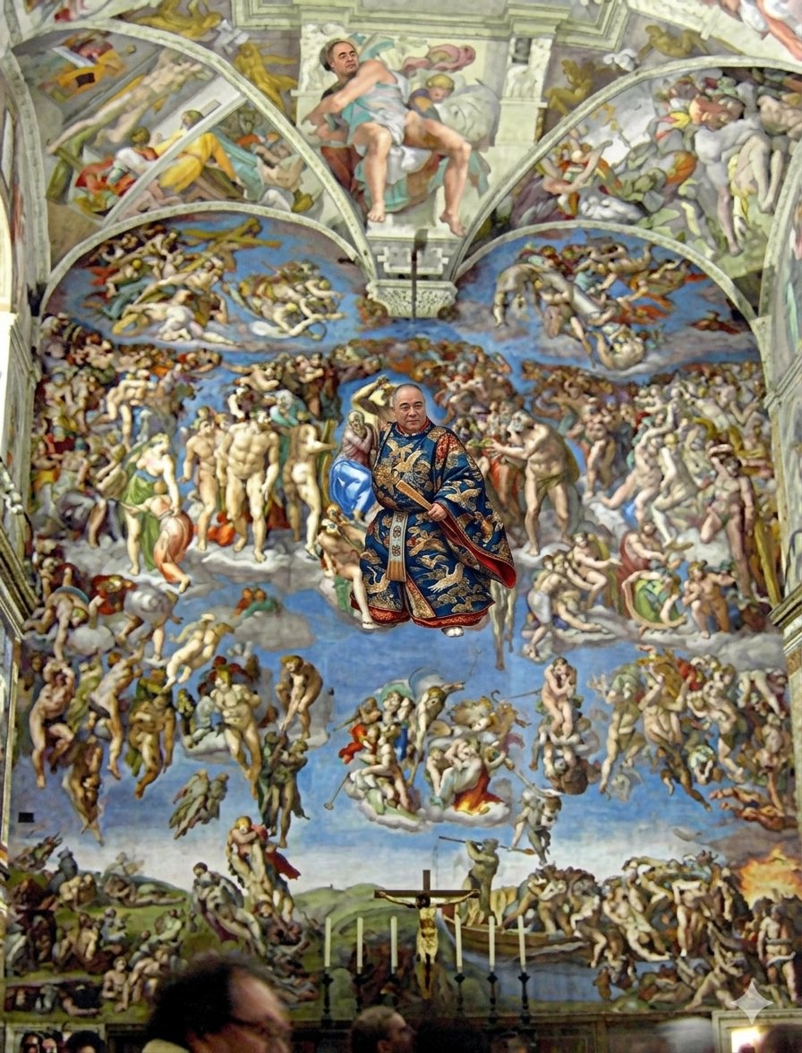 Sistine Chapel Last Judgment Style — example 1