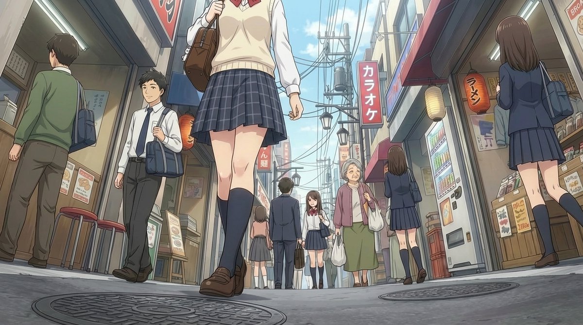 Extreme low-angle shot — example 1
