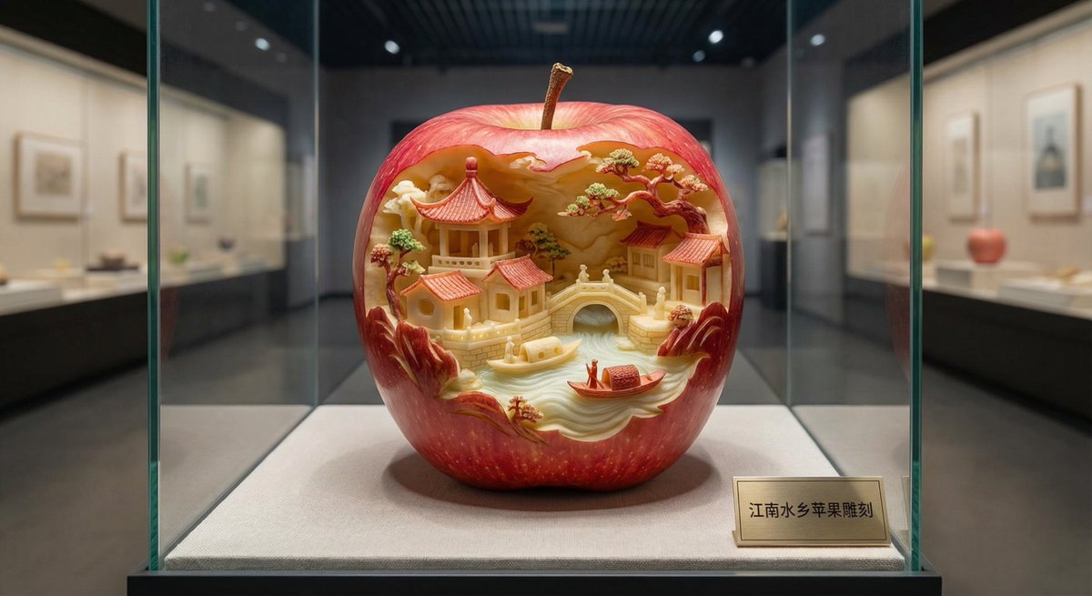 Apple Carving Art Prompt — example 1