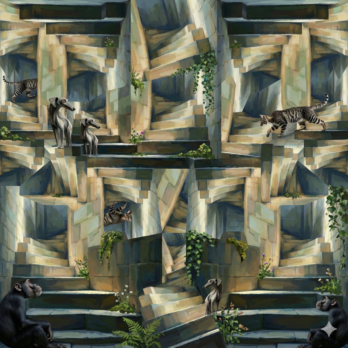 Image-to-Image Style Transfer: Collage to Cézanne Painting — example 1