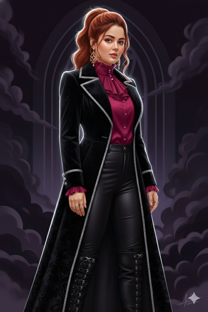 Dark Gothic Cinematic Illustration from Reference — example 1