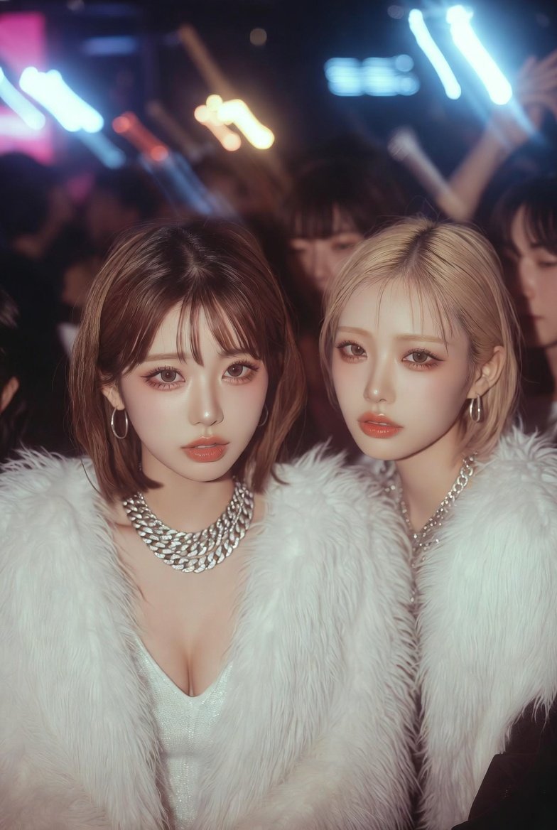 Y2K Nightclub Snapshot with Flash Photography — example 1