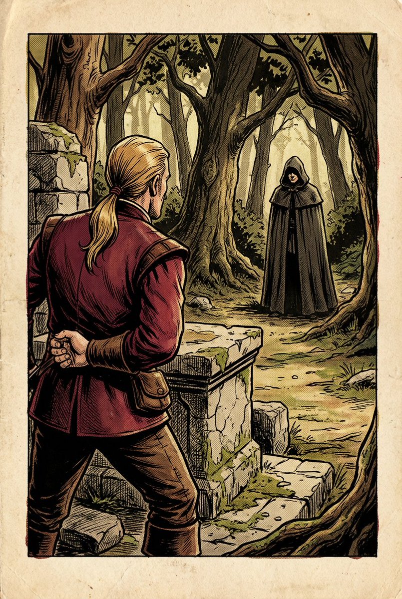 1980s RPG manual illustration (variant) — example 1