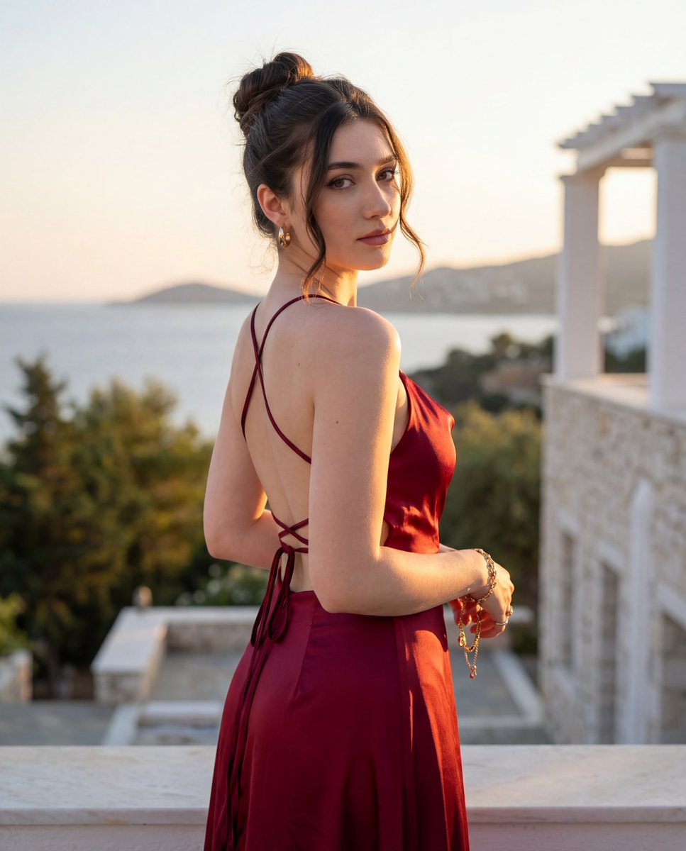 Golden Hour Fashion Editorial Portrait — example 1