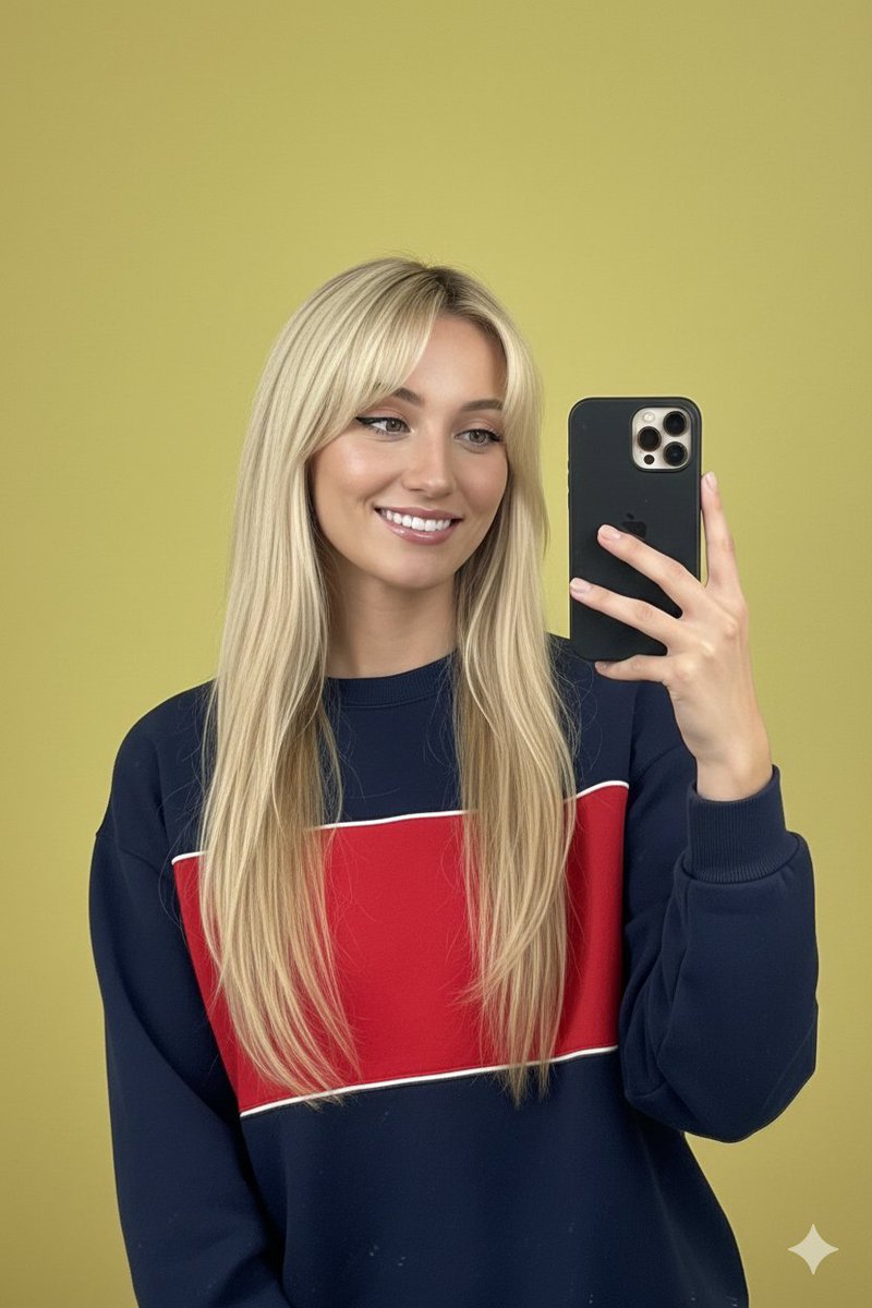 Mirror Selfie with Identity Preservation and Vibrant Background — example 1