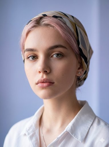 Ultra-Realistic Portrait with Identity Preservation and Headscarf — example 1
