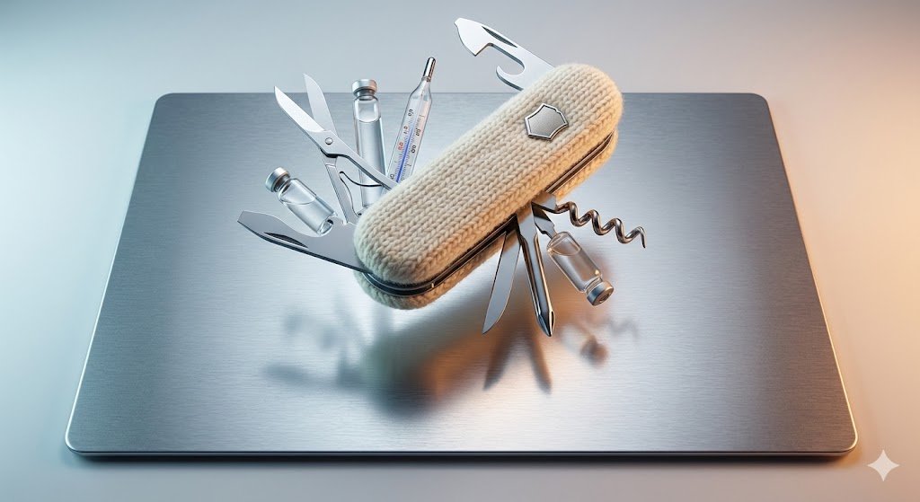 Product Photography Prompt: Swiss Army Knife — example 1