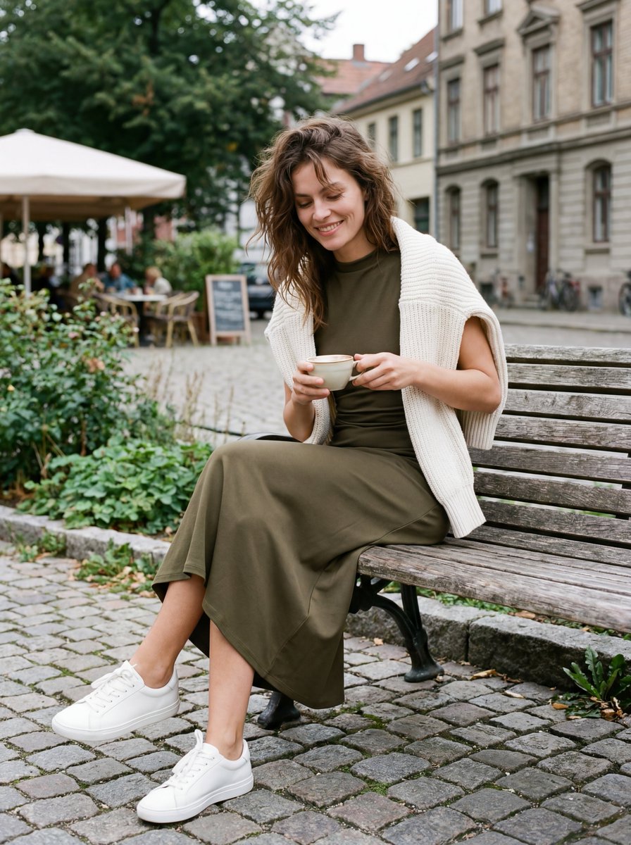 Candid Fashion Lifestyle Shot with Reference — example 2