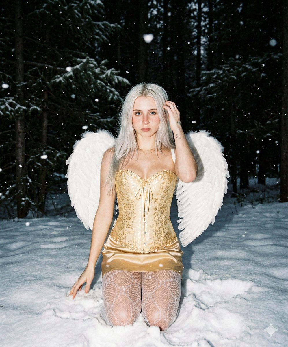 Winter Angel Fashion Editorial Prompt — example 2