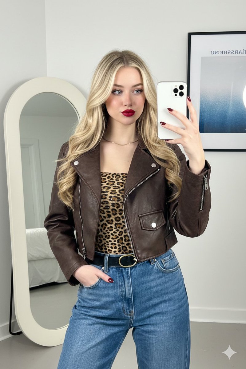 Mirror Selfie Fashion Prompt with Face Lock — example 1