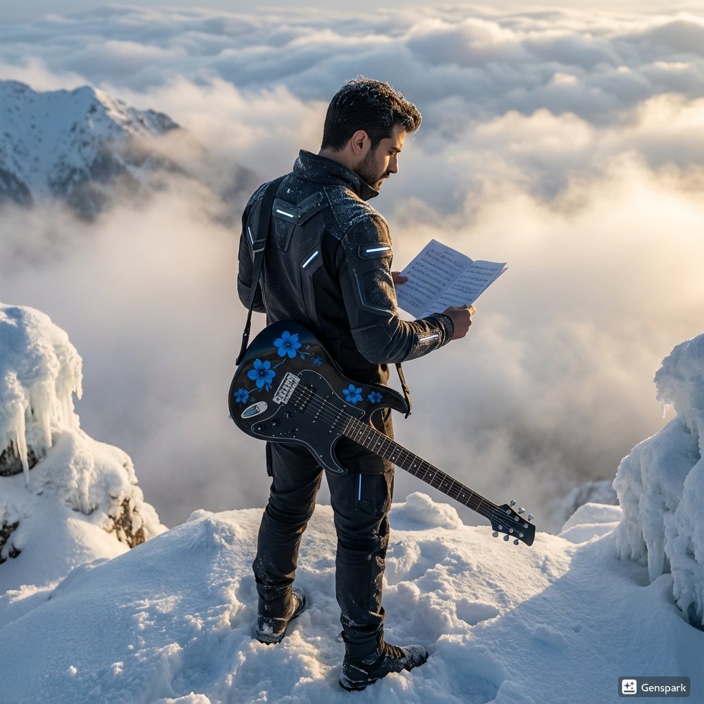 Future Fit Guitarist Above the Clouds — example 1