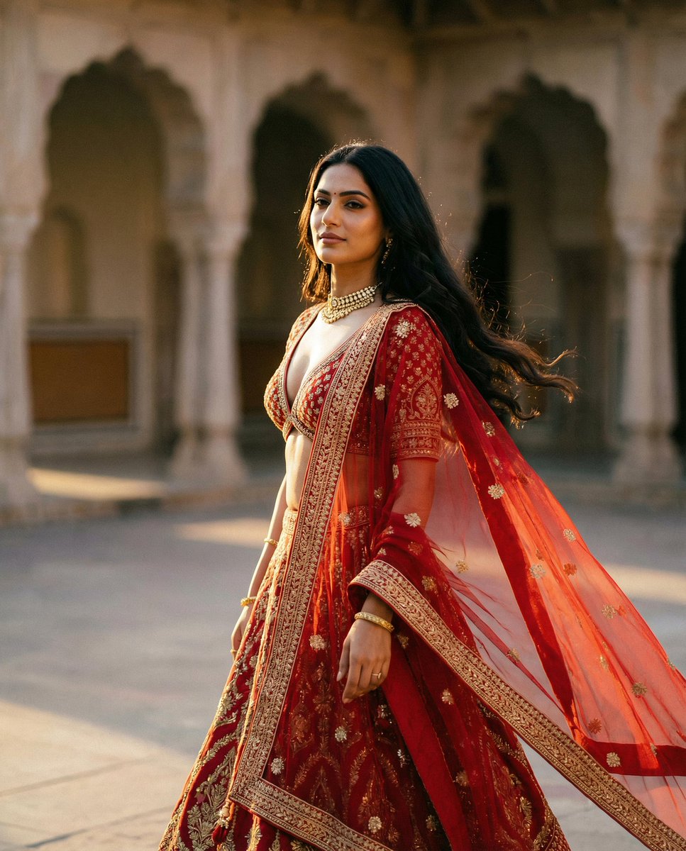 Cinematic Indian Royal Bridal Portrait — example 1