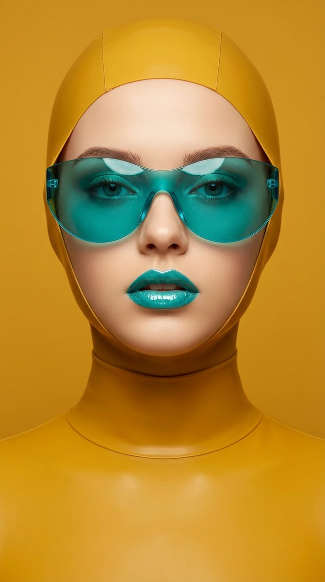 Retro-Futuristic Monochromatic Fashion Editorial — example 1