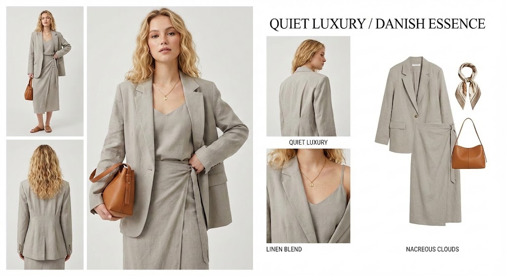 Quiet Luxury Office Lady Lookbook Prompts (3 Variations) — example 1