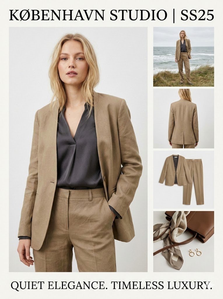 Quiet Luxury Office Lady Lookbook Prompts (3 Variations) — example 4