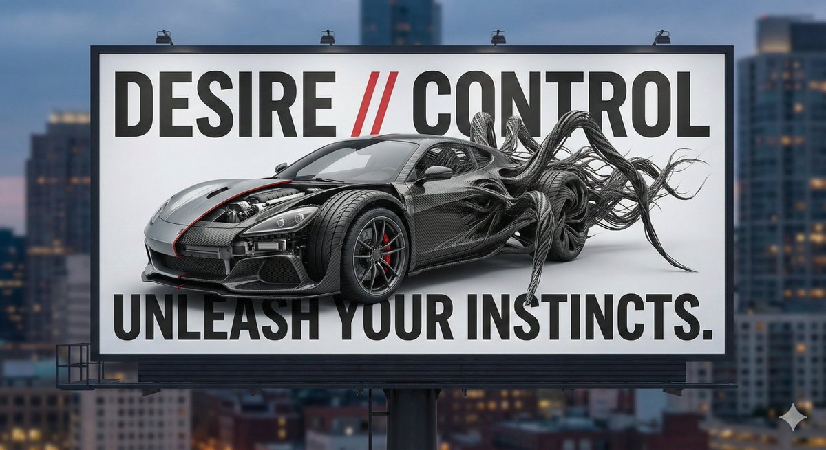 Advertising Visual Prompt: Sports Car Model Exploration — example 1