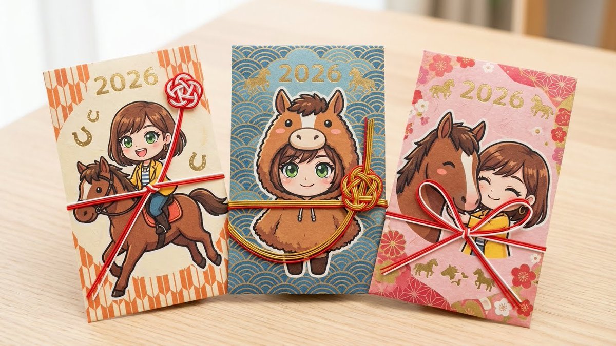 Year of the Horse Pochibukuro (Envelope) Prompt — example 1