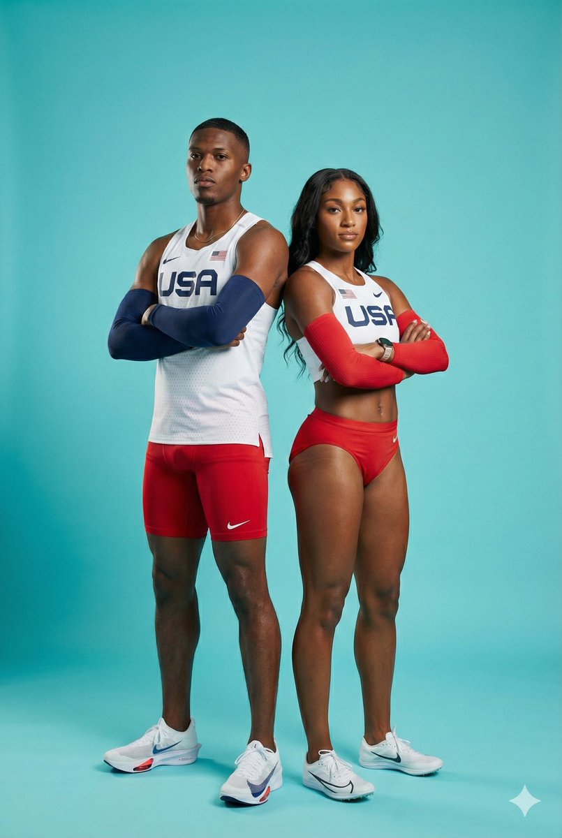 Ultra-Photorealistic Team USA Track Athletes Portrait — example 2