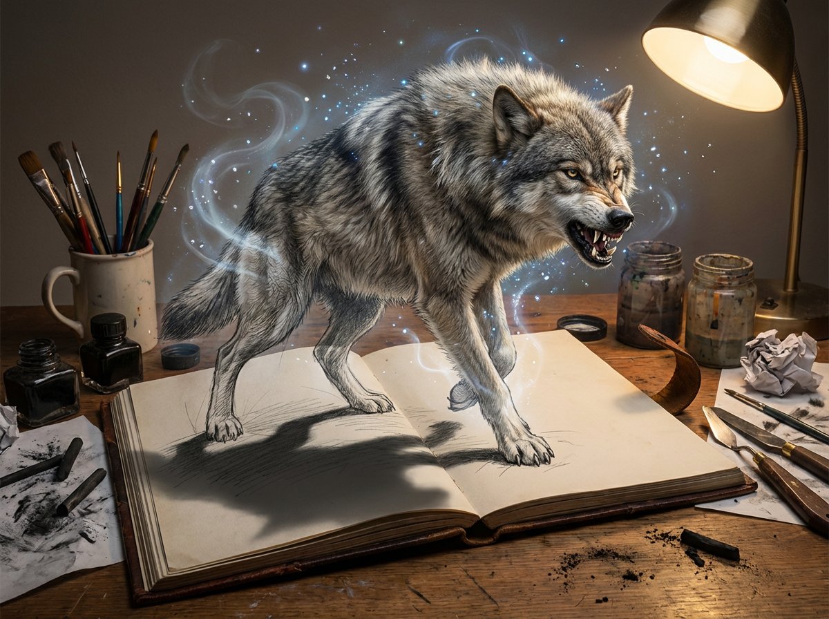 Magical Sketchbook Art Coming to Life — example 2