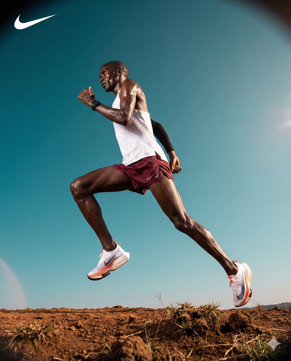 High-Contrast Commercial Sports Photography of Runner