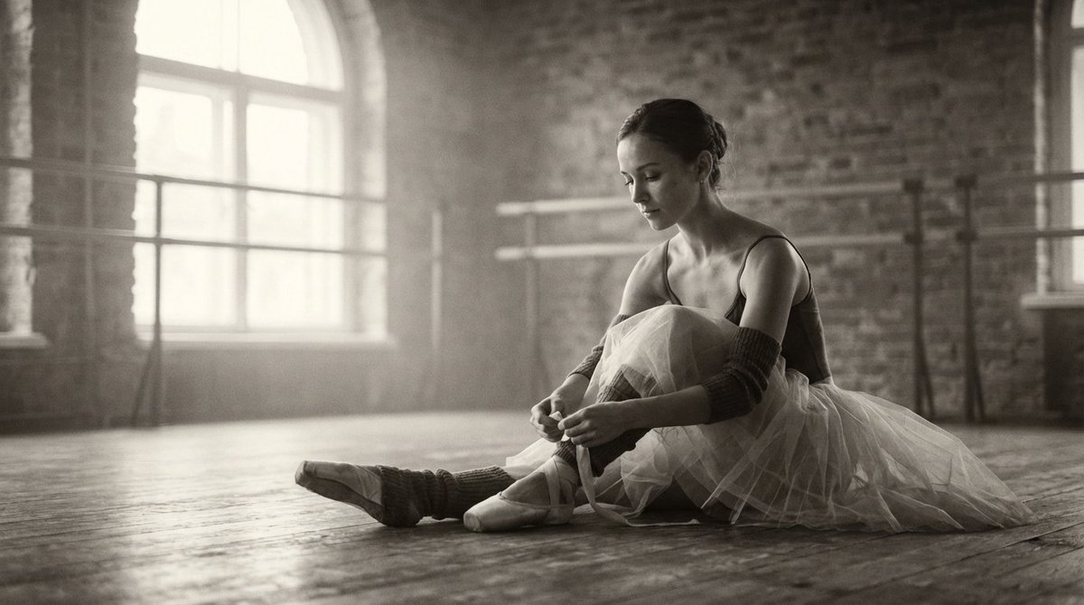 Monochromatic Ivory Cinematic Portrait — example 2