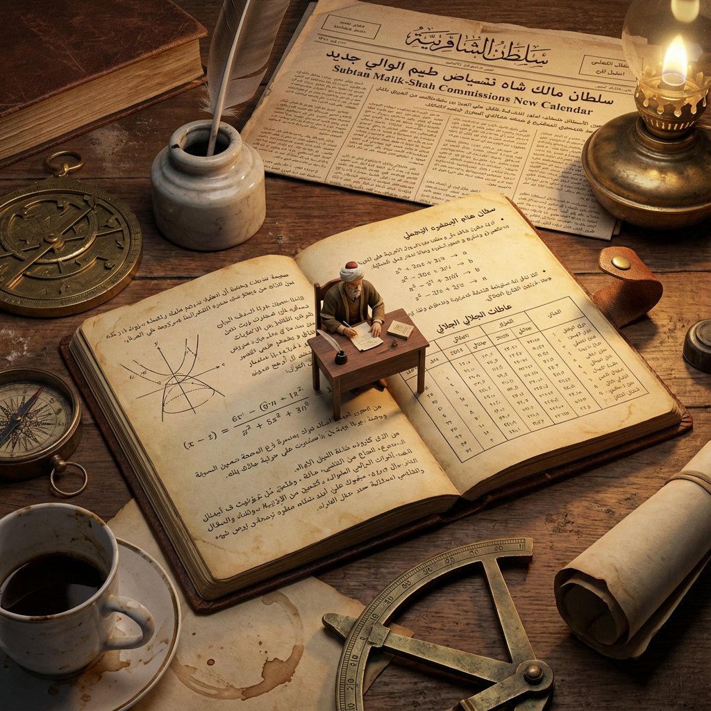 Macro Diorama of a Historical Scientist's Workspace — example 1