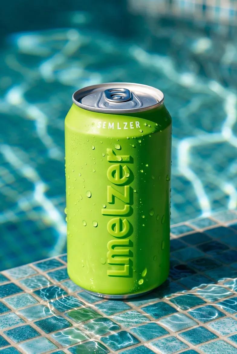 Macro Product Shot of Seltzer Can — example 1