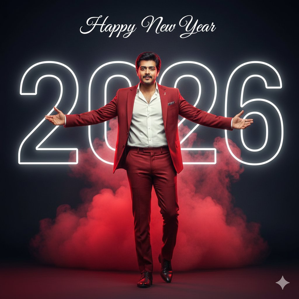 Happy New Year 2026 Cinematic Portrait — example 2