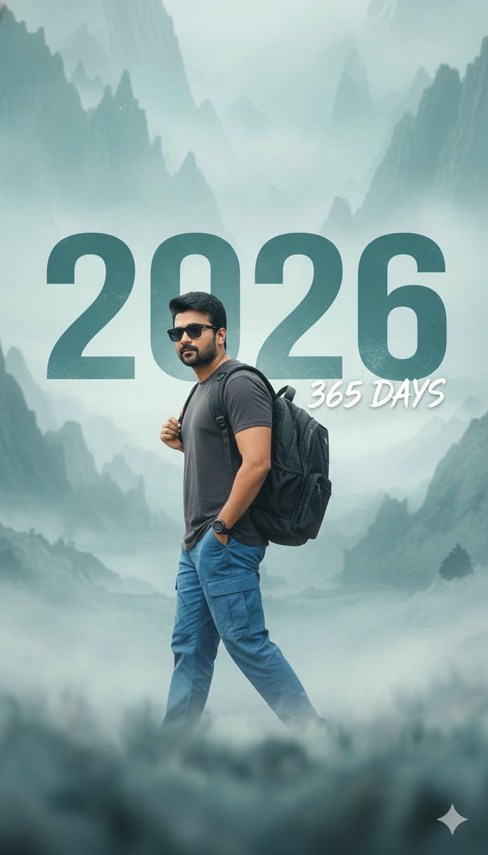 New Year 2026 Cinematic Photo with Text Overlay — example 1
