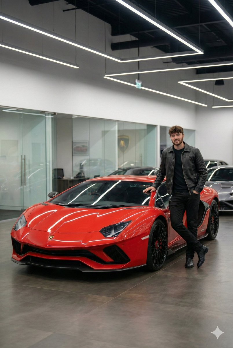 Luxury Car Showroom Portrait — example 2