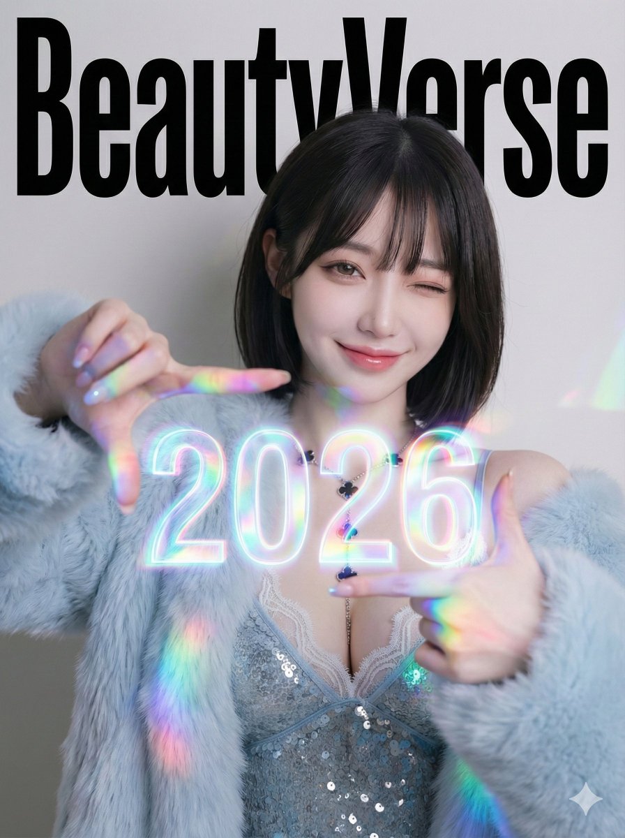 Holographic 2026 Viewfinder Fashion Portrait Prompt (JSON format) — example 1
