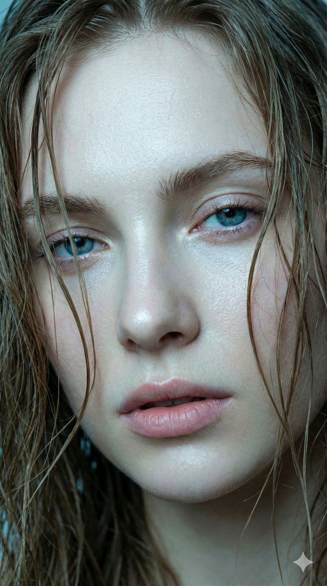 Hyper-realistic Extreme Close-up Portrait of a Young Woman — example 1