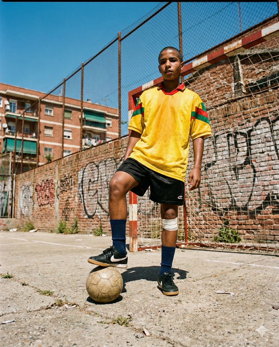 Hyper-Realistic Urban Soccer Bicycle Kick Action Shot — example 2