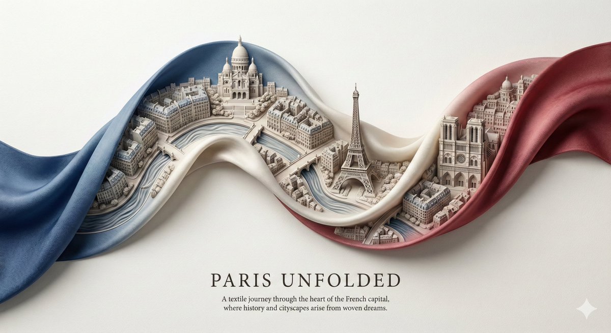 City Ribbon Poster Design Prompt — example 1