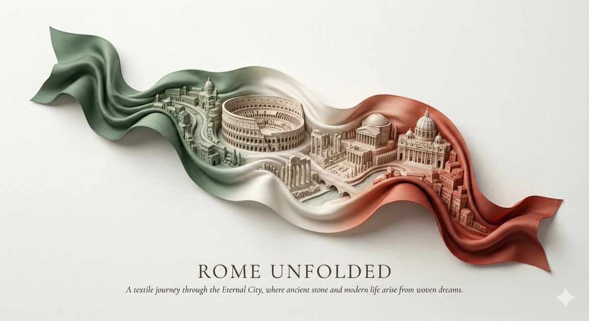 City Ribbon Poster Design Prompt — example 2