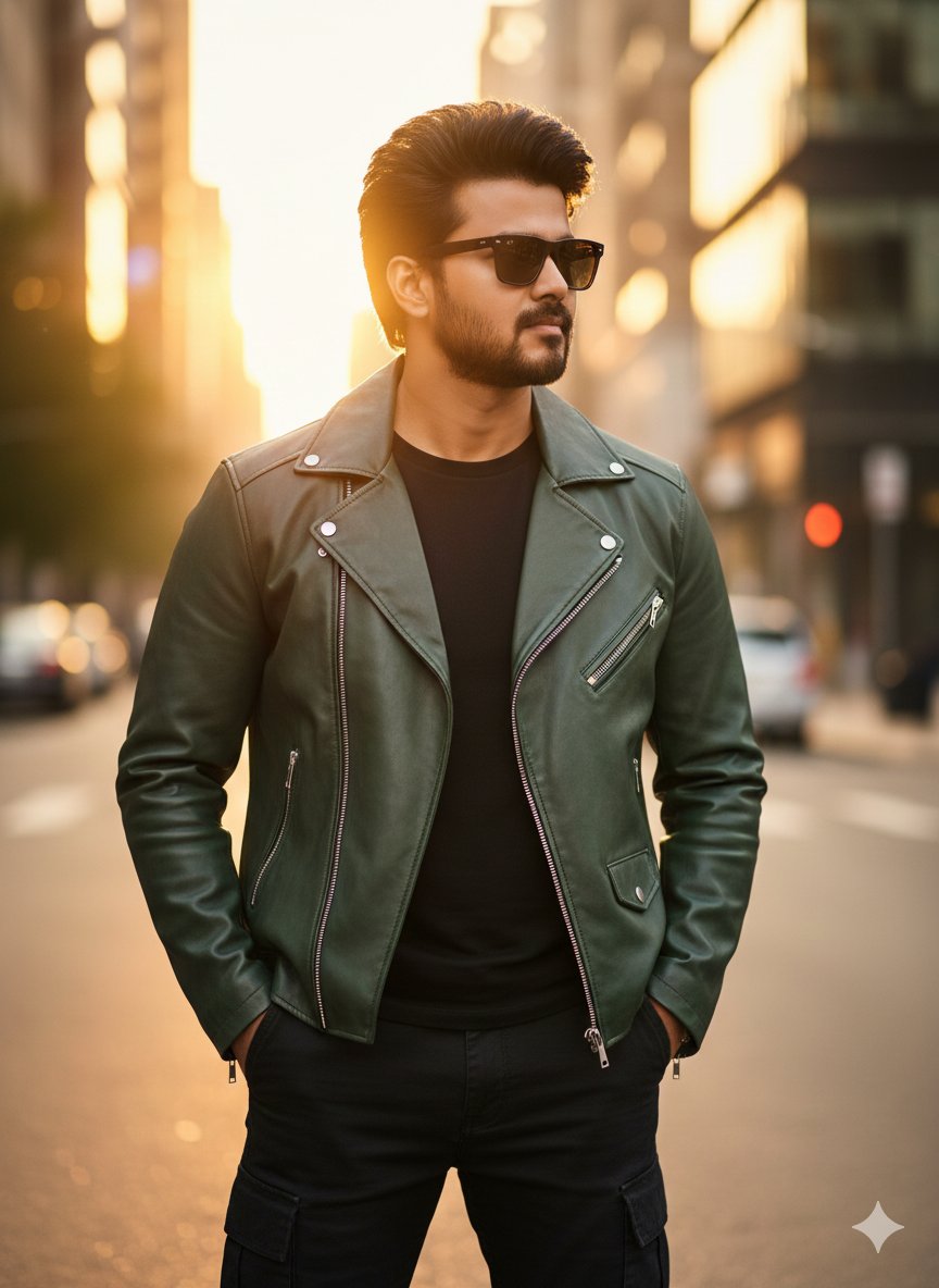 Ultra-Realistic Golden Hour City Street Portrait (Face Lock) — example 4