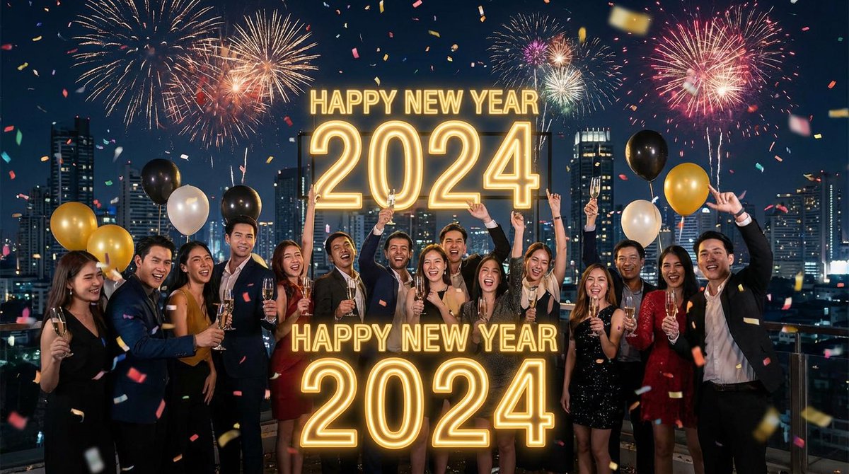 Simple 'Happy New Year' Prompt — example 1
