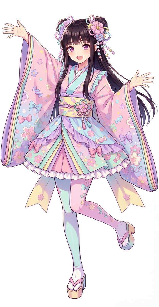 Kawaii Jūnihitoe Outfit Modification Prompt for NanoBananaPro — example 1
