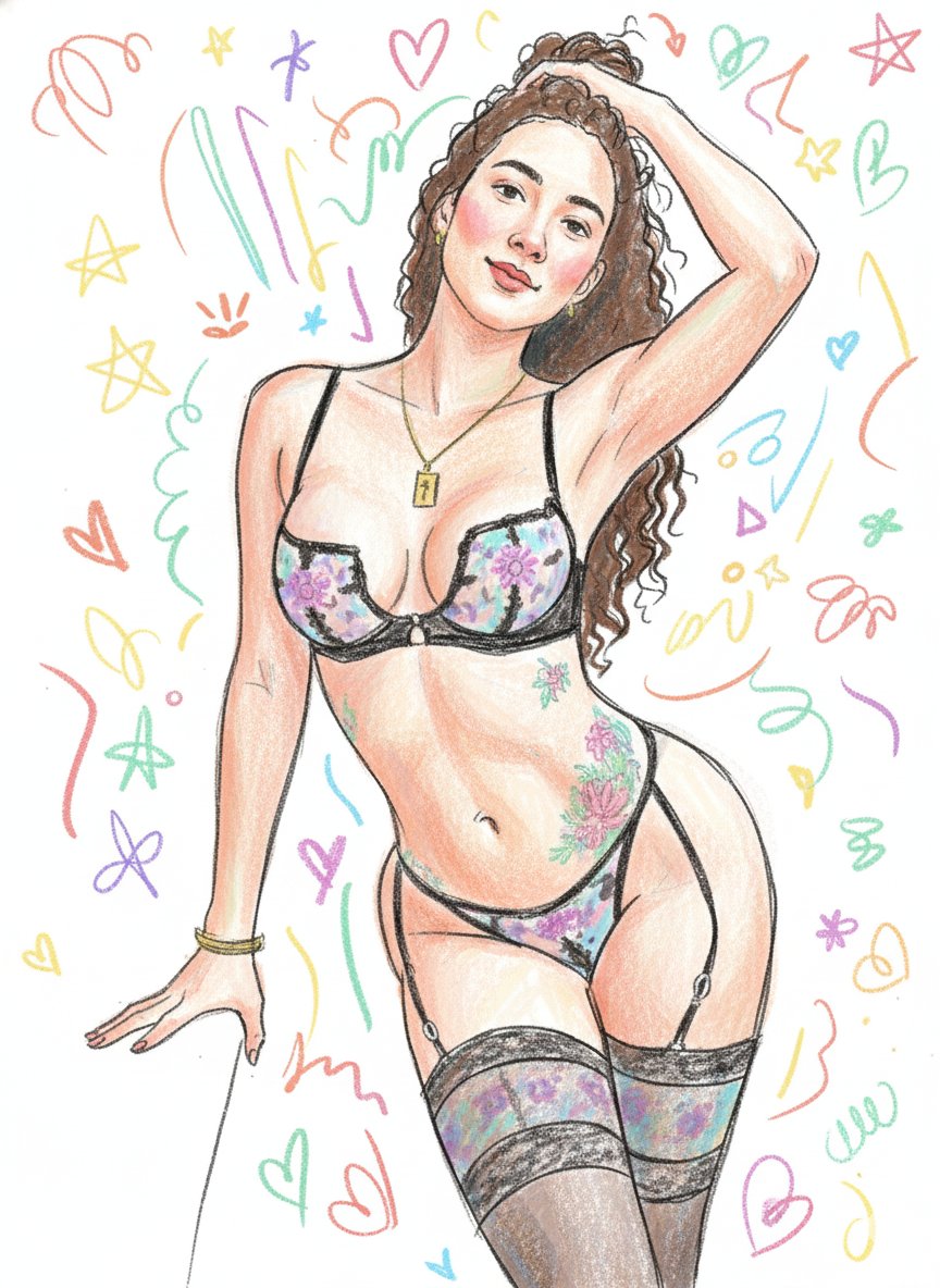 Scribbly Doodle Illustration Style Prompt — example 1