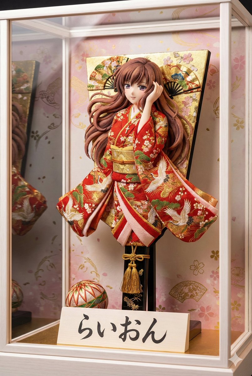3D Hagoita (Japanese Battledore) Image Generation Prompt — example 1