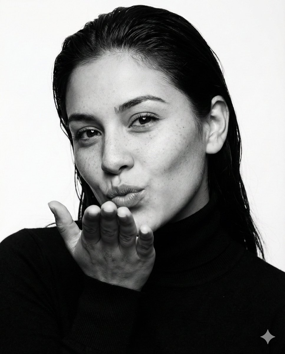 Ultra-photorealistic black and white fashion portrait prompt — example 1