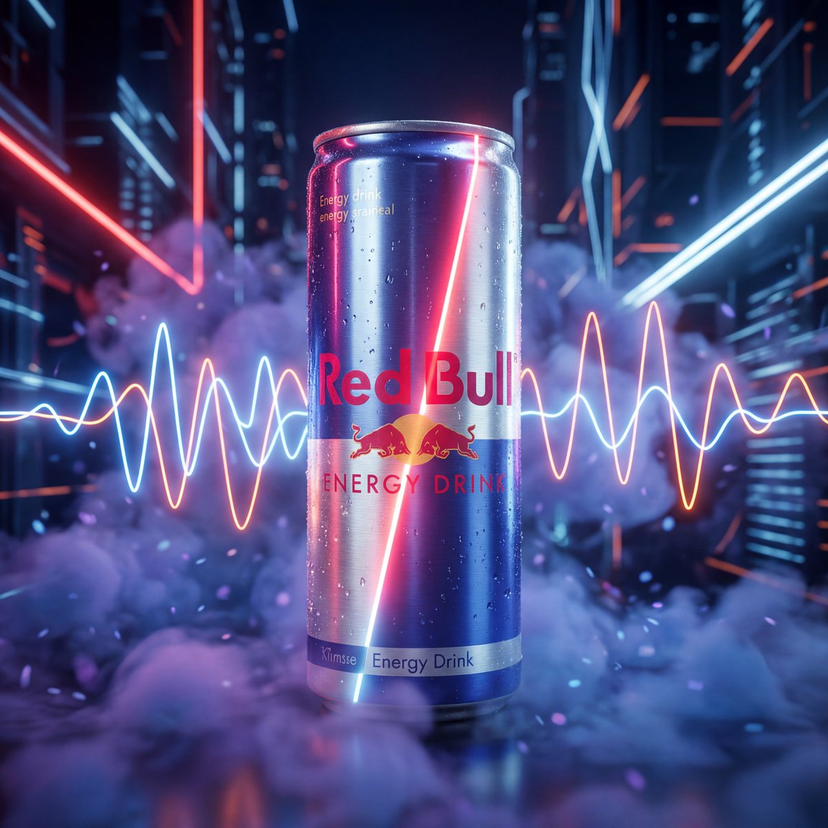 Hyper-Realistic Red Bull Can Ice Explosion Commercial — example 3