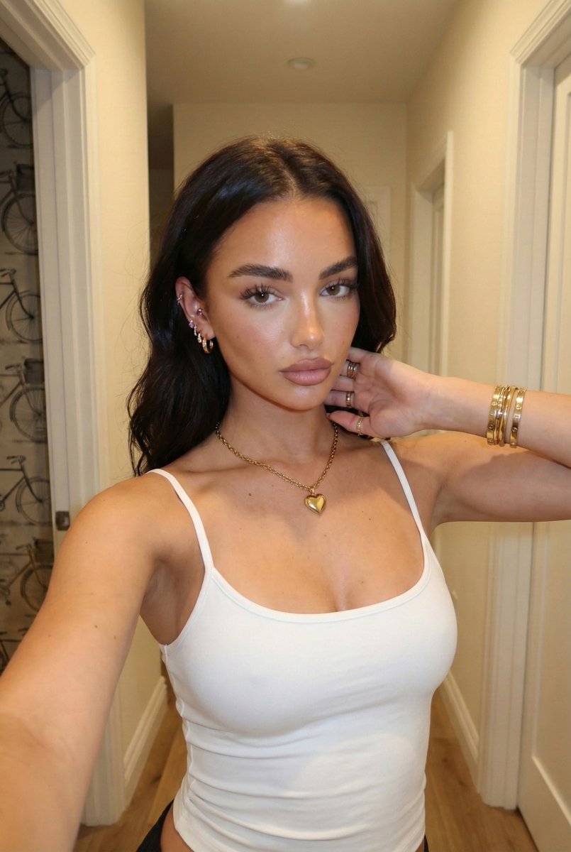 Ultra Pose-Lock Selfie Portrait with High-Sheen Makeup — example 1