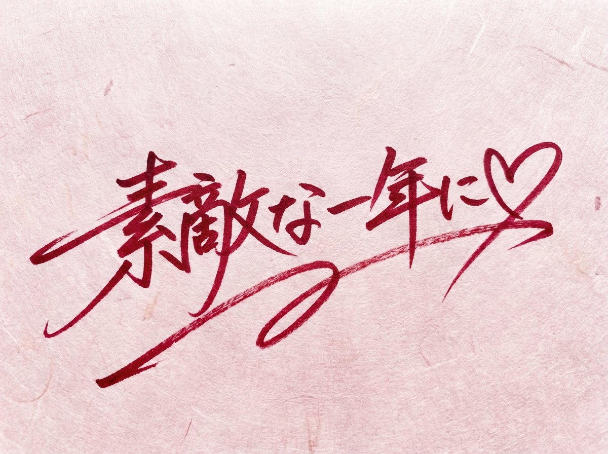 Handwritten New Year's Greeting Sign Prompt — example 3