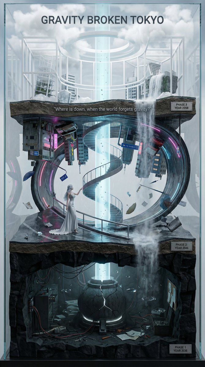 Vertical Layered Diorama Concept Art Prompt for Sci-Fi Film — example 1