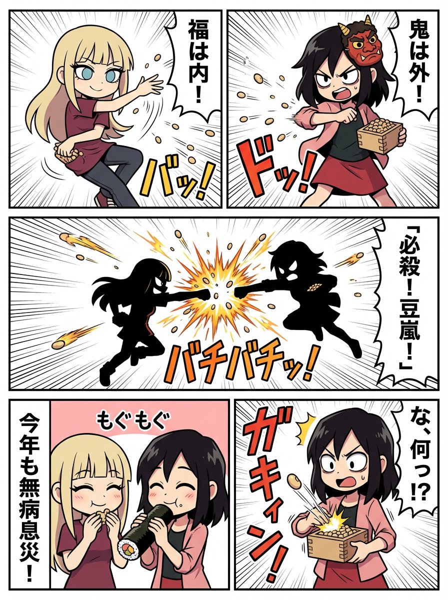 1-Minute Challenge: Setsubun Manga — example 2